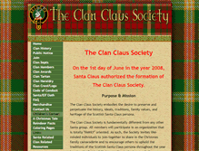Tablet Screenshot of clanclaussociety.com